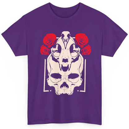 Mystical Skulls Gothic Witch Floral Grunge Magic Occult Edgy Classic Unisex T-Shirt