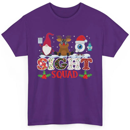 Optometrist Sight Squad Gnome Reindeer Optician Christmas Classic Unisex T-Shirt
