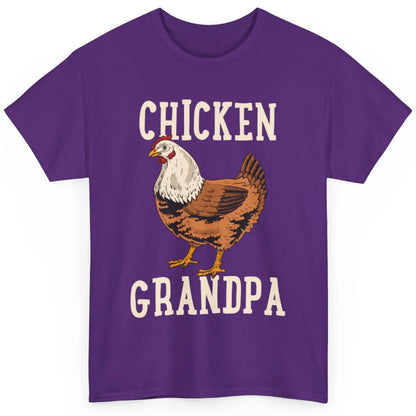 Retro Chicken Grandpa Funny Grandfather Vintage Farm Animal Classic Unisex T-Shirt