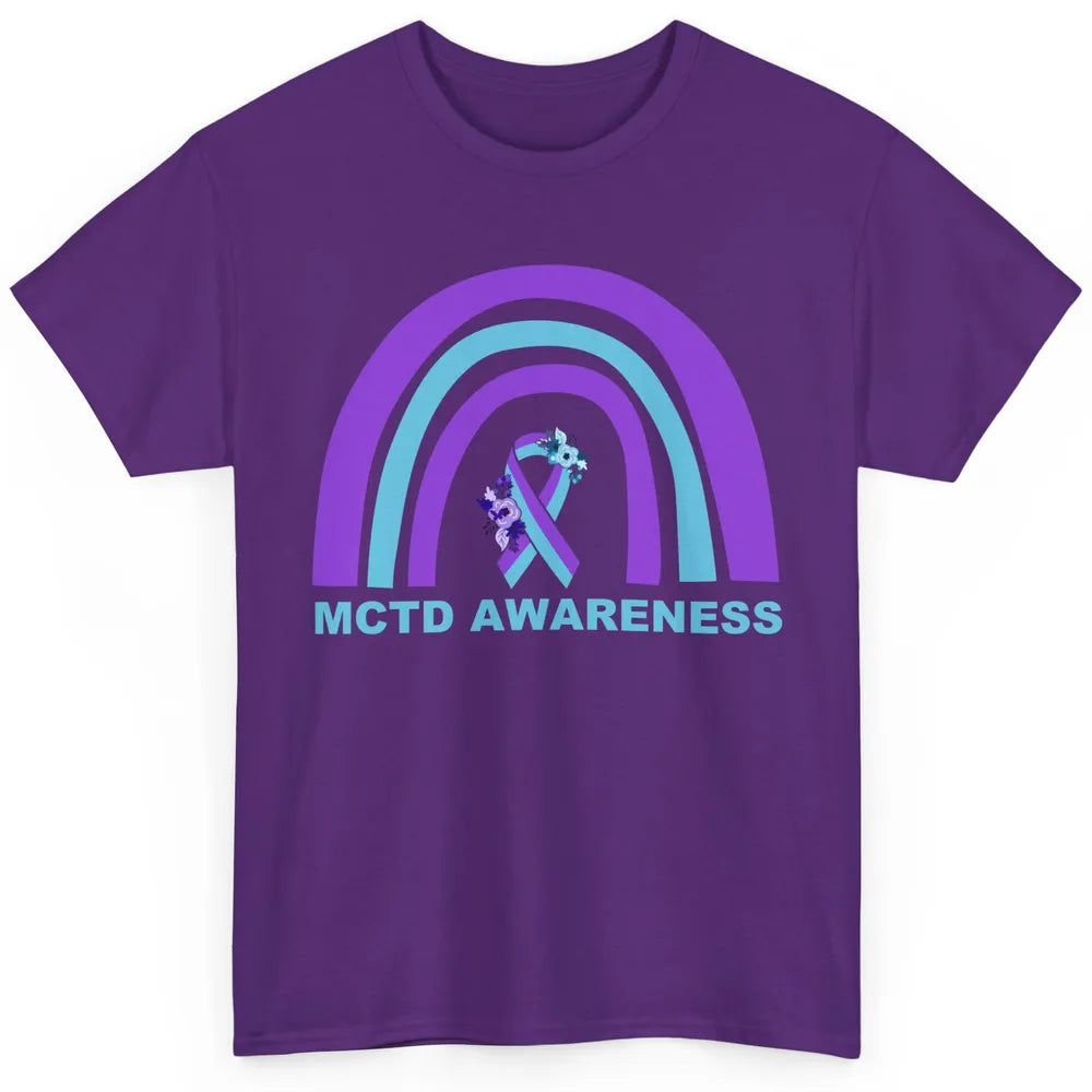 Mixed Connective Tissue Disease Awareness MCTD Floral Ribbon Classic Unisex T-Shirt