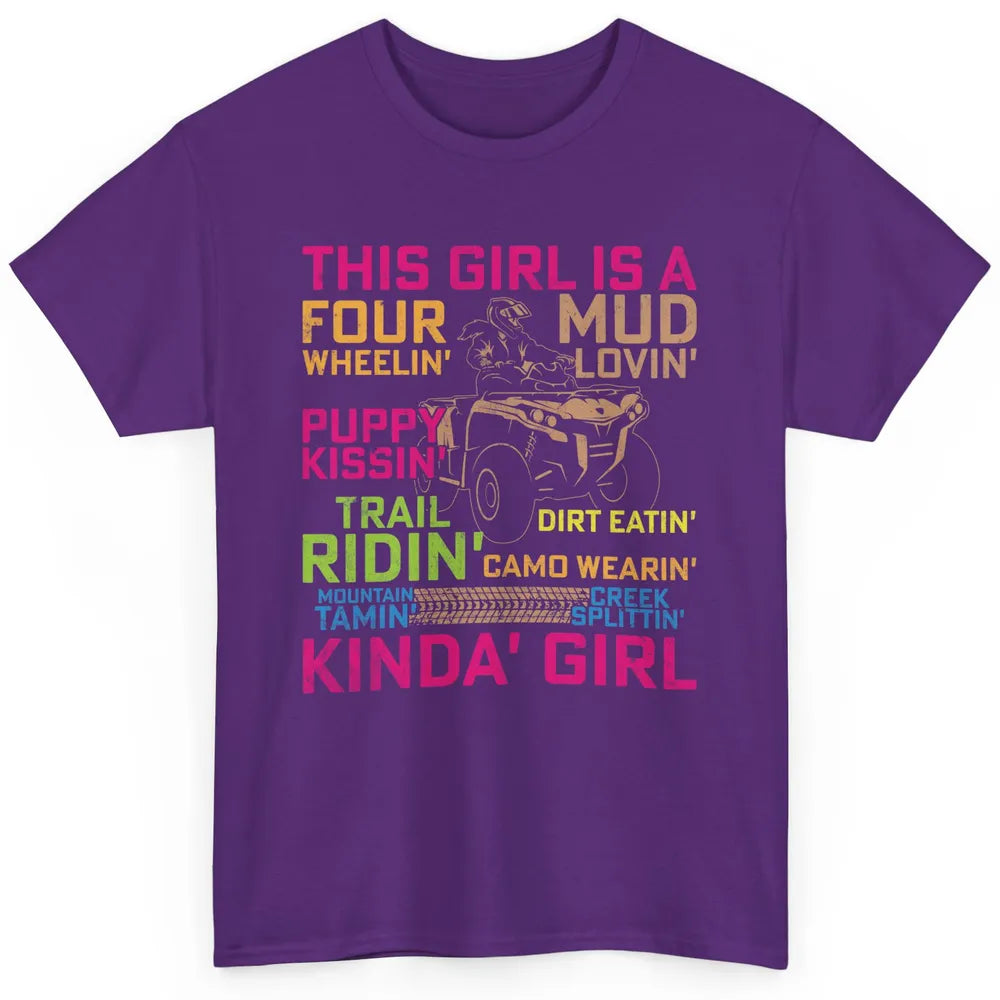 Retro Mud Quad Princess UTV ATV Rider 4 Wheel SXS Offroad Classic Unisex T-Shirt