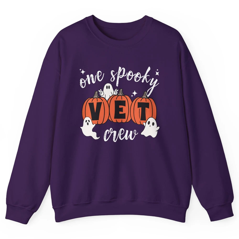One Spooky Veterinarian Vet Squad Halloween Vet Tech Nurse Unisex Crewneck Sweatshirt