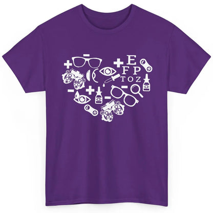 Optometrist Symbols Heart Optician Sight Squad Optometry Classic Unisex T-Shirt