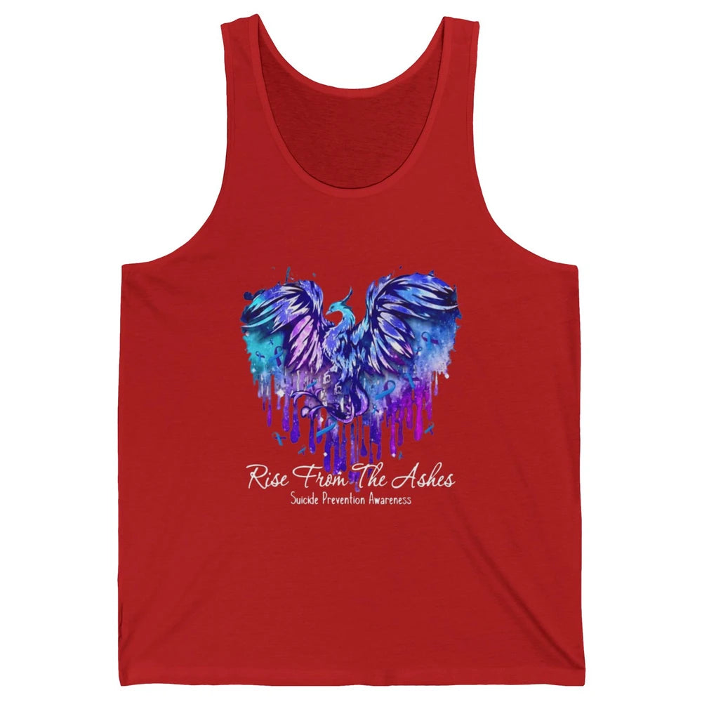 Phoenix Bird Warrior Love Suicide Prevention Awareness Month Unisex Jersey Tank