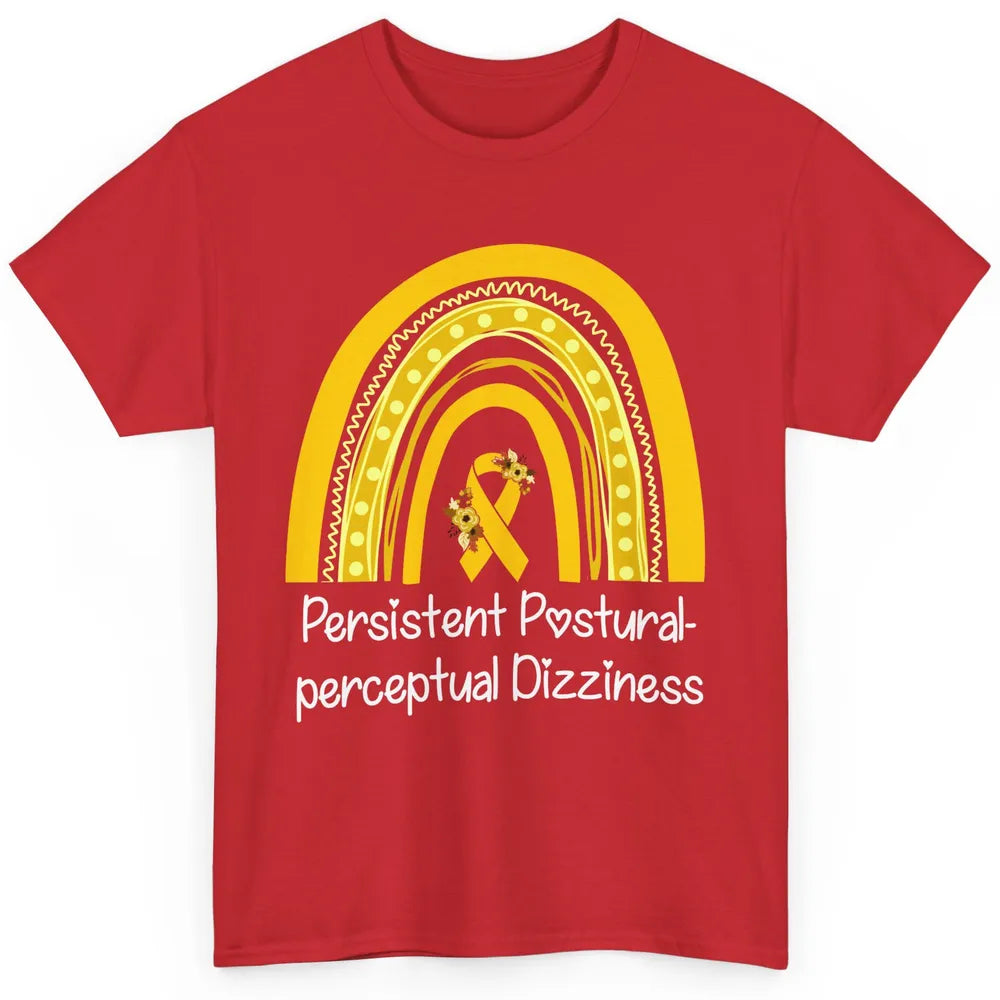 Persistent Postural-perceptual Dizziness PPPD Yellow Rainbow Classic Unisex T-Shirt