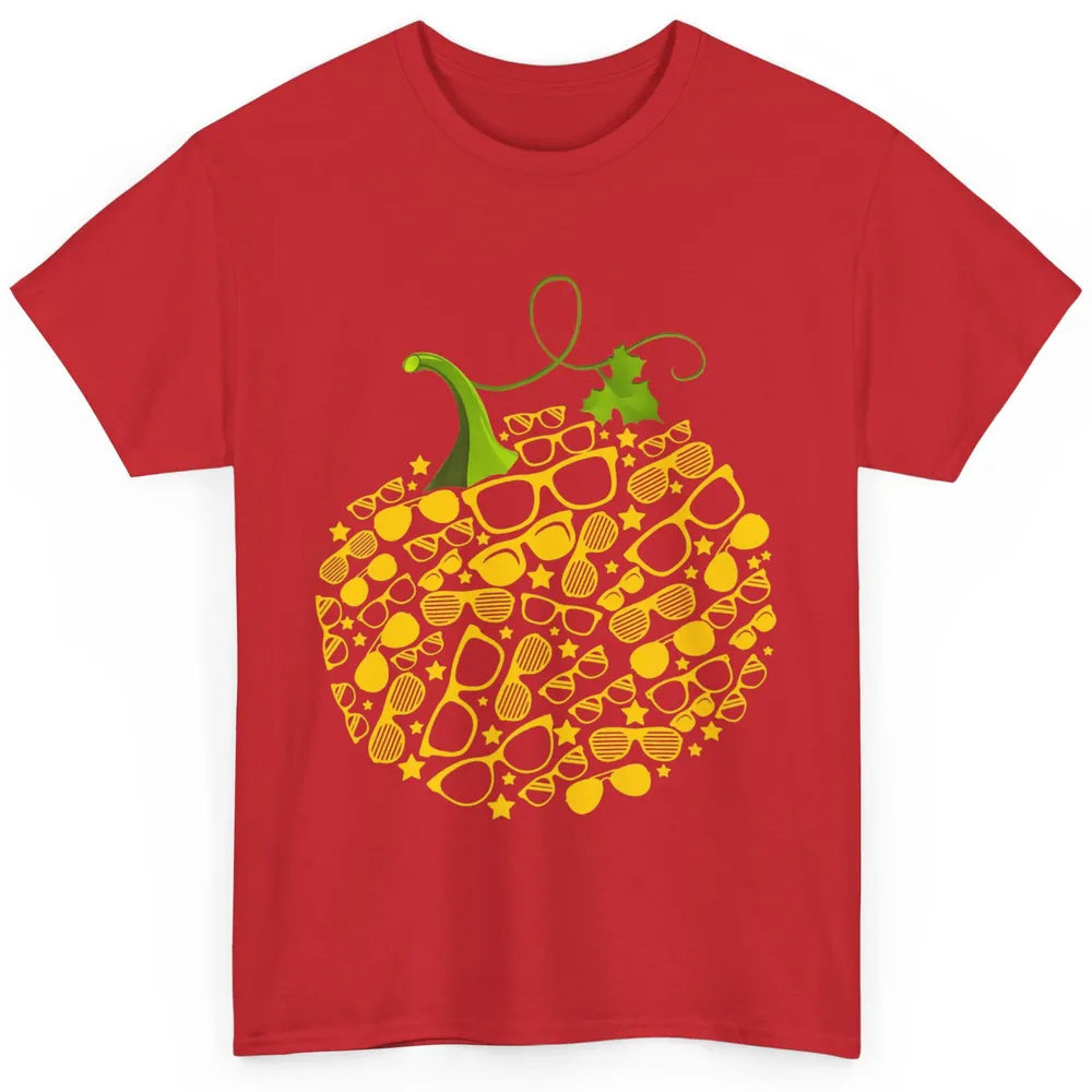 Pumpkin Glasses Optometry Optician Halloween Spooky Season Classic Unisex T-Shirt