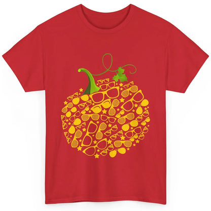 Pumpkin Glasses Optometry Optician Halloween Spooky Season Classic Unisex T-Shirt