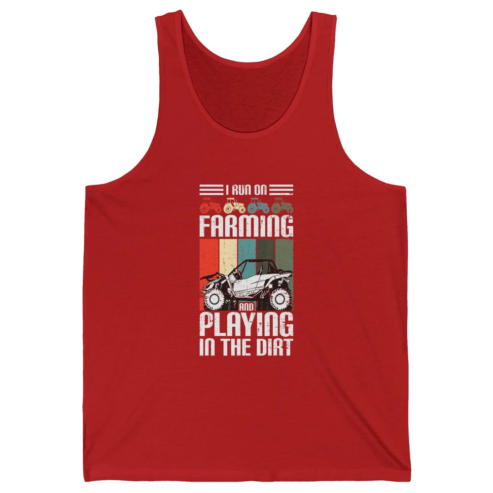 Retro Play In Dirt UTV Mud Riding Dirty SXS Rider Offroad Unisex Jersey Tank