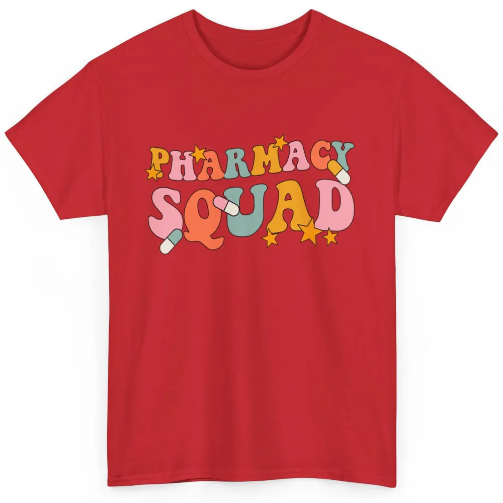 Pharmacy Squad Pharmacist Groovy Halloween Spooky Season Classic Unisex T-Shirt