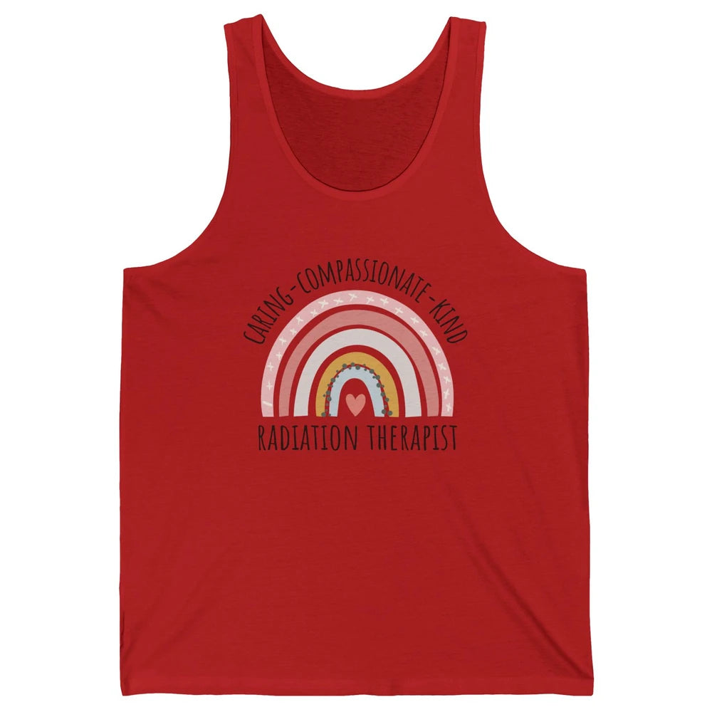 Radiation Therapist Pastel Rainbow Radiation Therapy Gift Unisex Jersey Tank