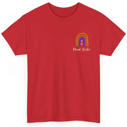 Rainbow Proud Bestie Proud Ally LGBT Gay Pride Month Classic Unisex T-Shirt