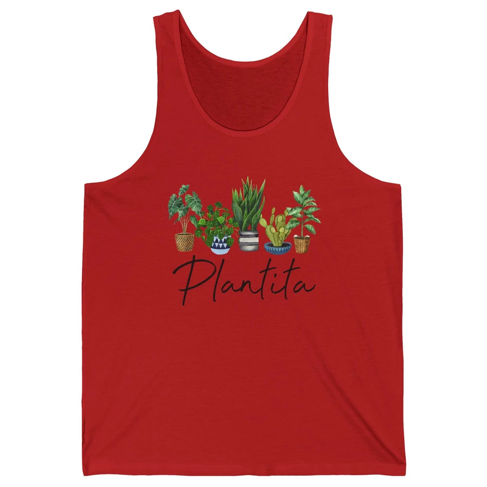 Plantita Plant Lovers Gardening Planting Plant Lady Gift Unisex Jersey Tank