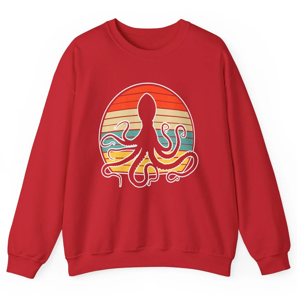 Retro Octopus Kraken Ocean Sea Creature Pirate Vintage Humor Unisex Crewneck Sweatshirt
