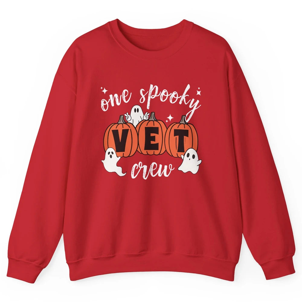 One Spooky Veterinarian Vet Squad Halloween Vet Tech Nurse Unisex Crewneck Sweatshirt