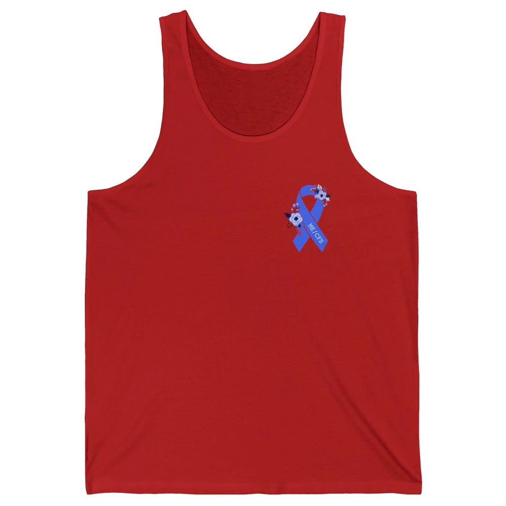 ME/CFS Chronic Fatigue Syndrome Awareness Ribbon Pocket Size Unisex Jersey Tank