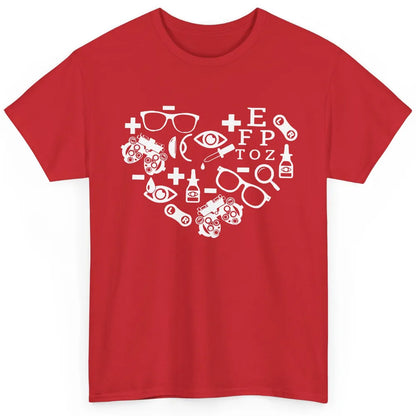 Optometrist Symbols Heart Optician Sight Squad Optometry Classic Unisex T-Shirt