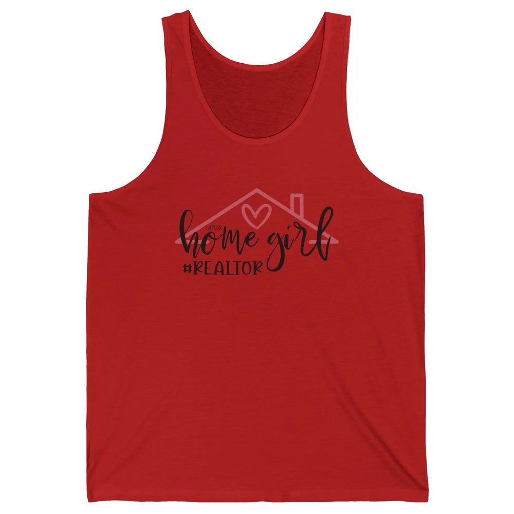 Realtor Life Home Girl Real Estate Agent Housing Investment Unisex Jersey Tank