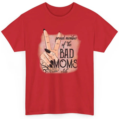 Retro Proud Member Of Bad Moms Club Tattooed Mom Western Classic Unisex T-Shirt