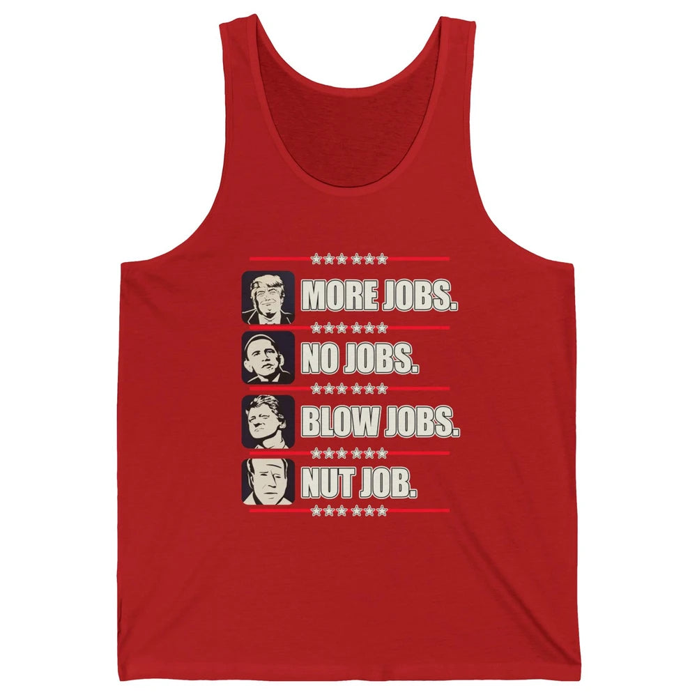 Presidents Vote Trump Anti Biden Obama Clinton Funny Choice Unisex Jersey Tank