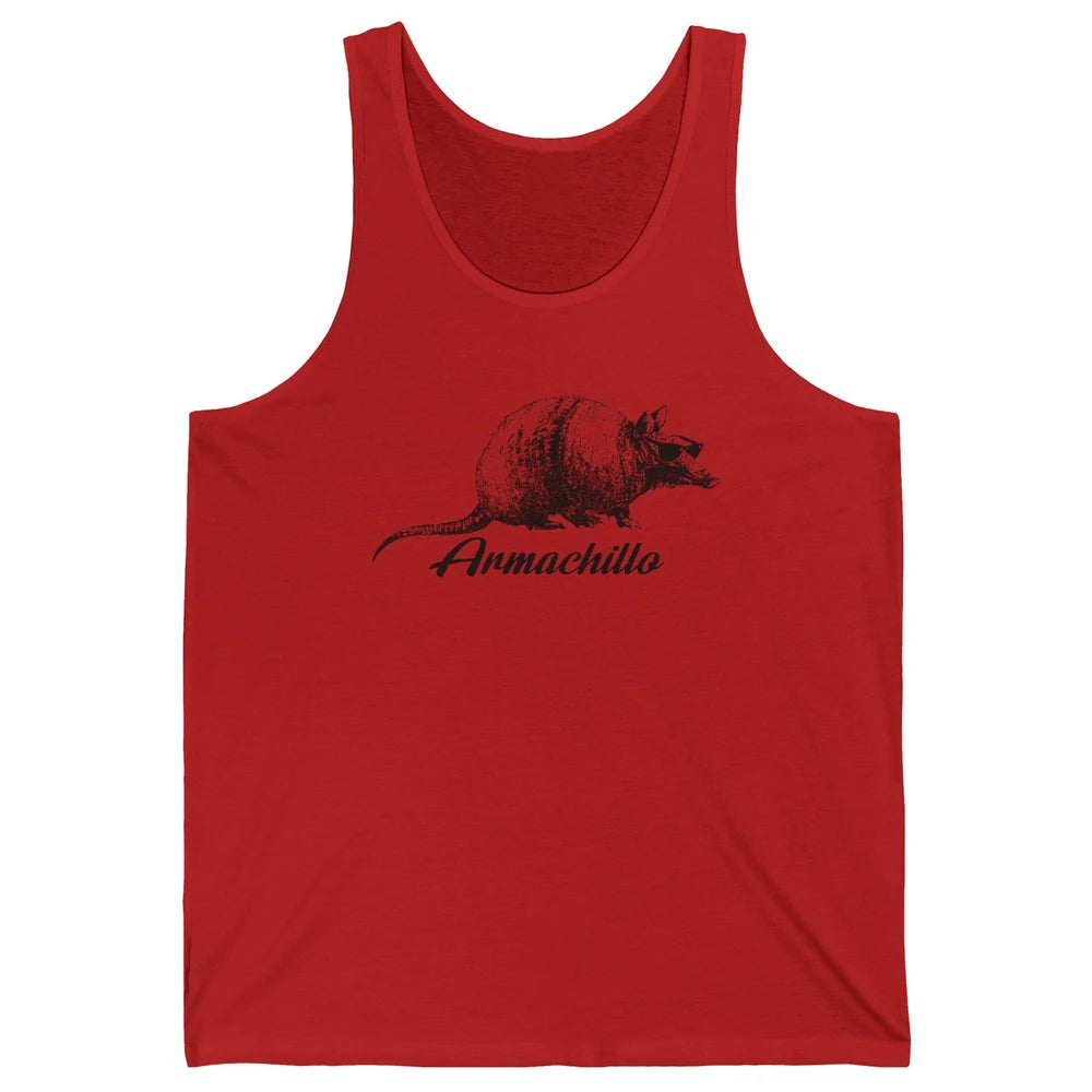 Funny Desert Armadillo Chill Armachillo Texas Western Animal Unisex Jersey Tank