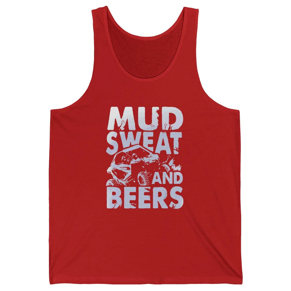 Mud Sweat And Beer Racing Rider UTV Retro ATV SXS Offroad Unisex Jersey Tank