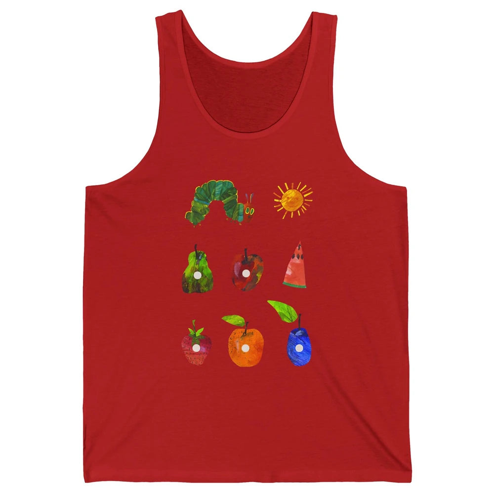 Hungry Caterpillar Fruit Always Hungry Caterpillar Saturday Unisex Jersey Tank