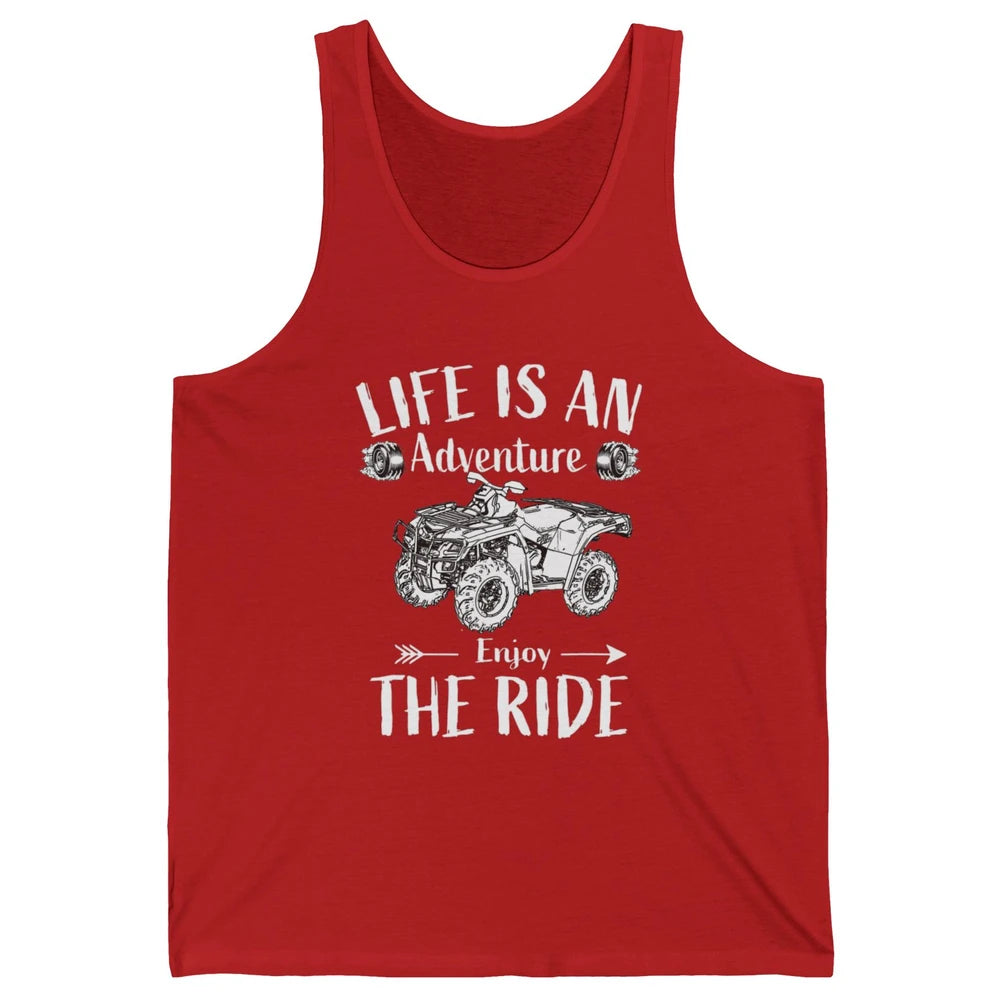 Retro Enjoy The Ride ATV Rider UTV Mud Riding SXS Offroad Unisex Jersey Tank