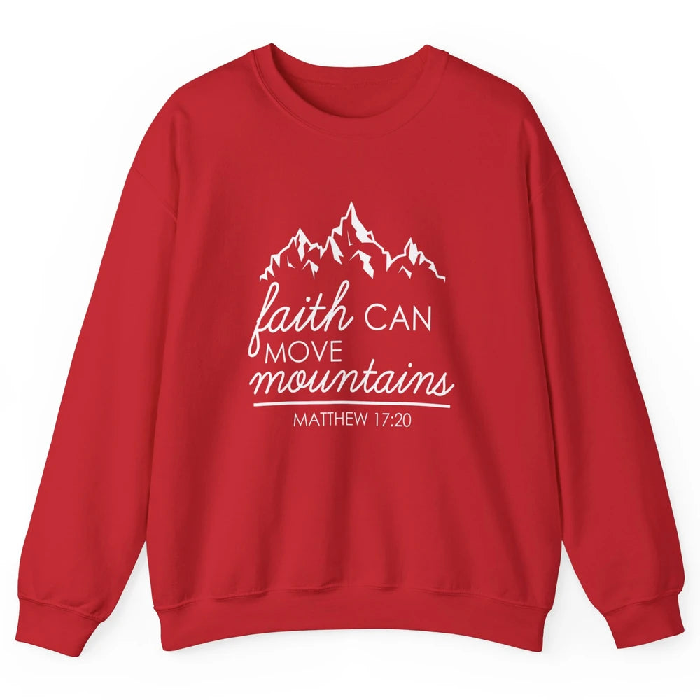 Bible Verse Jesus Christian Religion Mountains God Faith Unisex Crewneck Sweatshirt