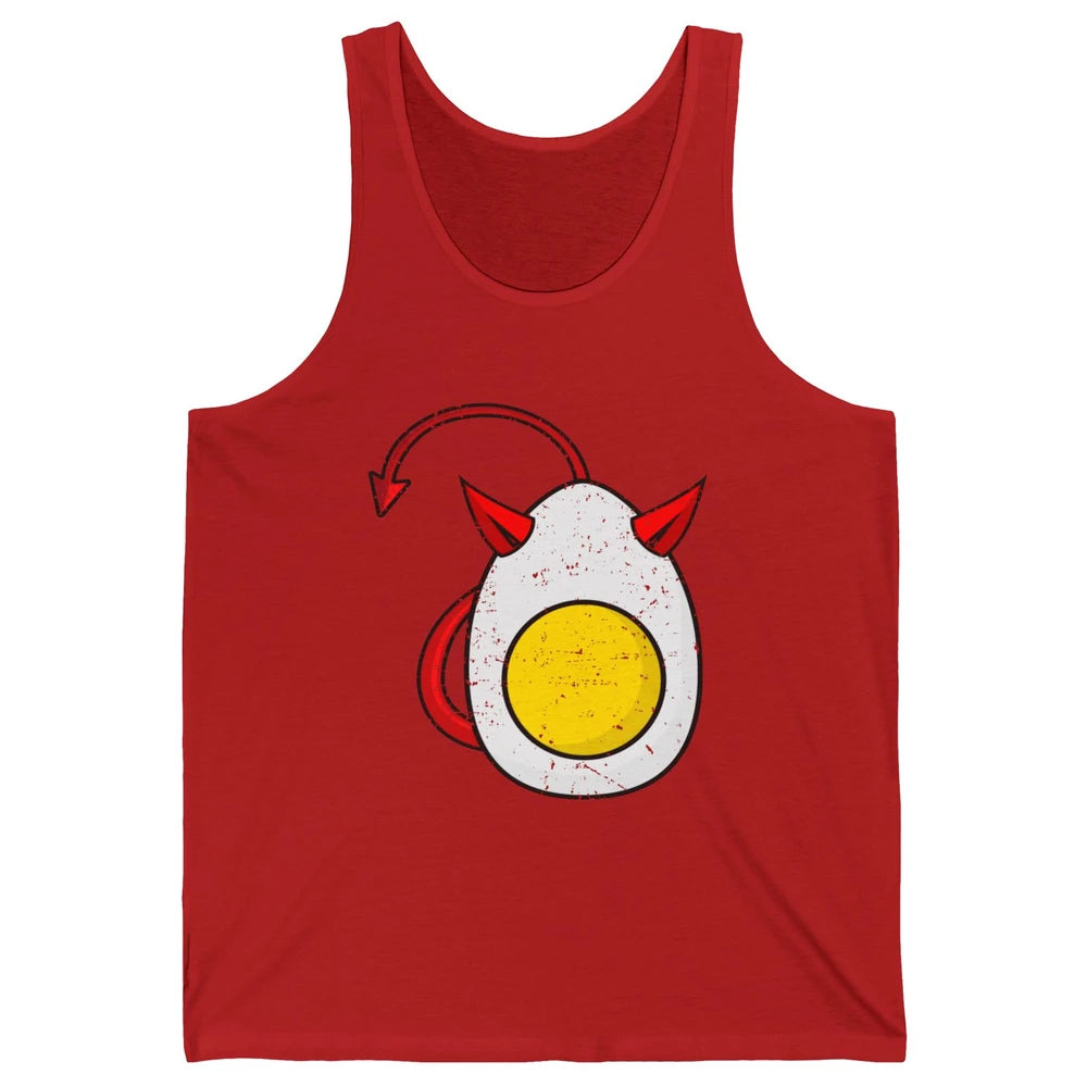 Retro Deviled Egg Funny Halloween Costume Men Women Kids Unisex Jersey Tank