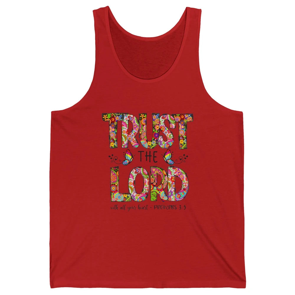 Prayer Bible Verse Religious Trust The Lord Jesus Christian Unisex Jersey Tank