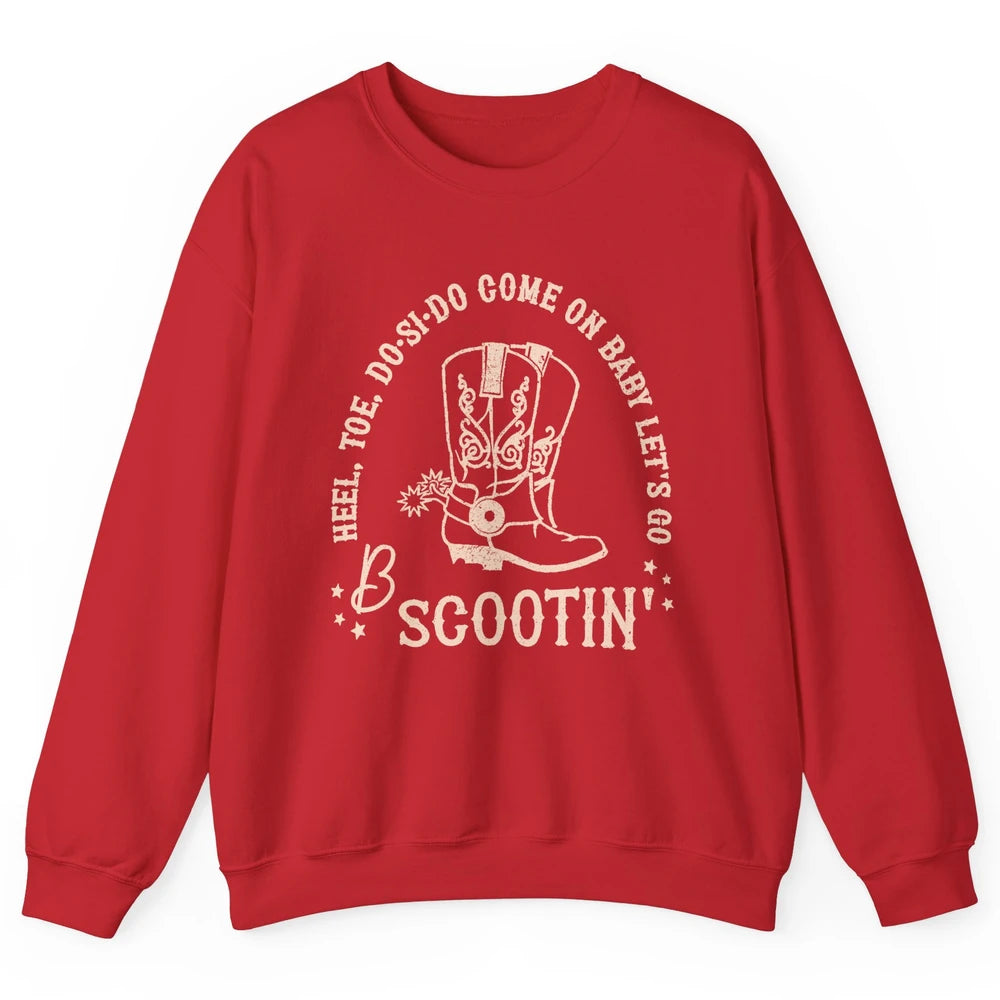 Retro Cowboy Come On Boot Scootin' Boogie Western Country Unisex Crewneck Sweatshirt