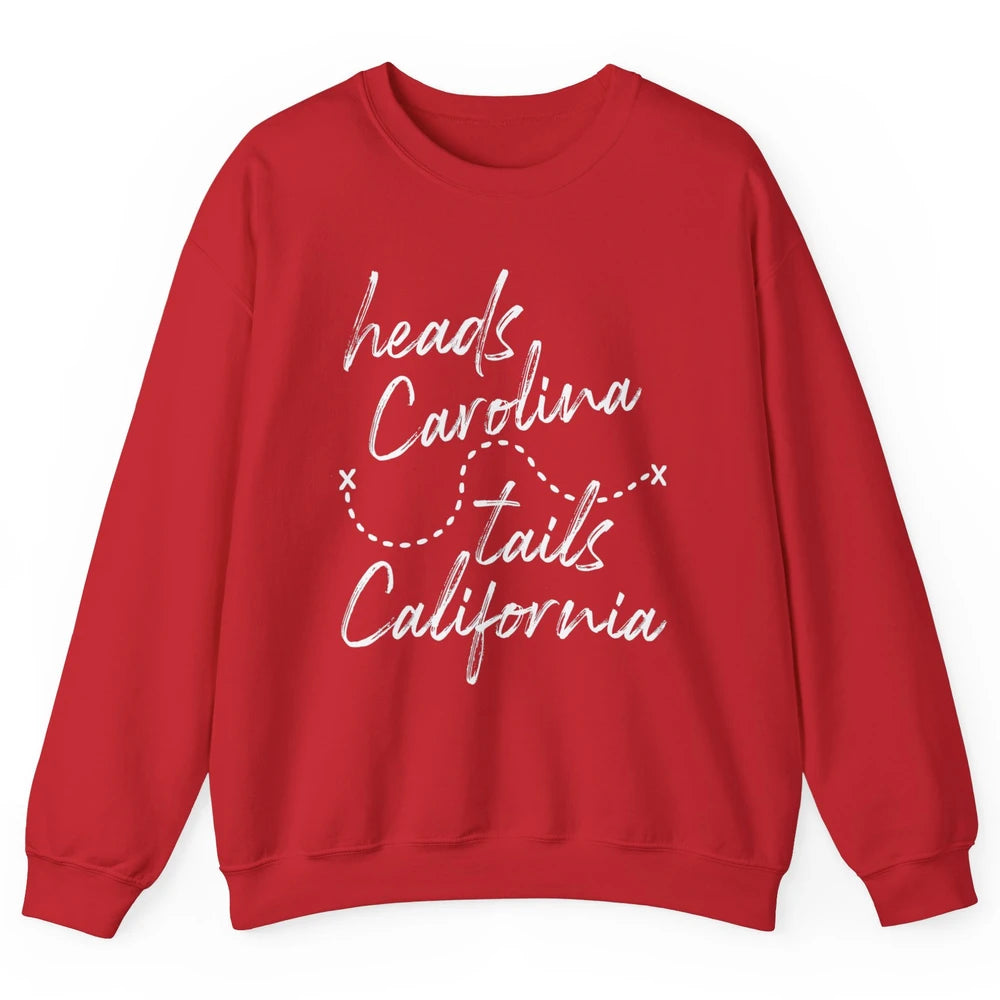 Retro 90s Heads Carolina Tail California Beach Summer Travel Unisex Crewneck Sweatshirt