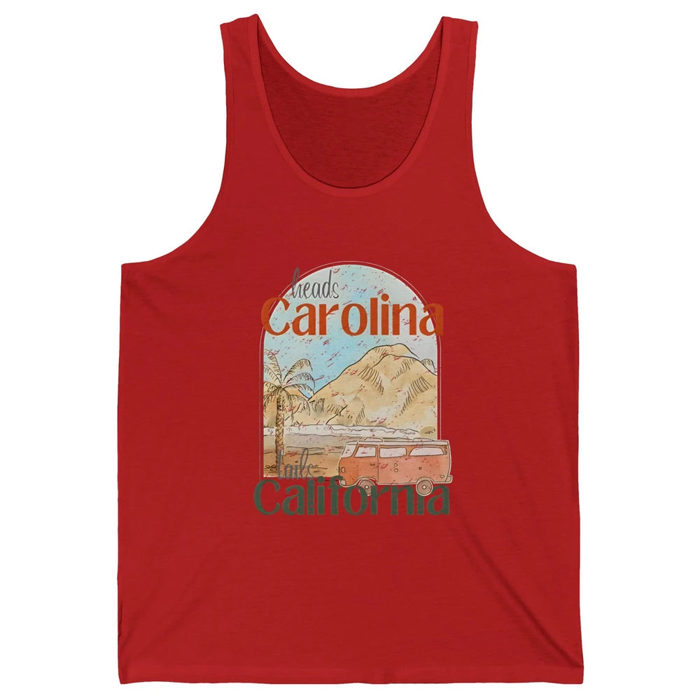 Retro Heads Carolina Tails California Western Country Summer Unisex Jersey Tank