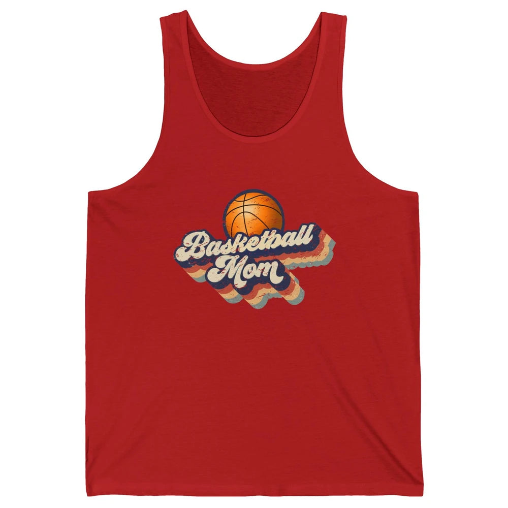 Retro Basketball Mom Basketball Players Mom Mothers Day Gift Unisex Jersey Tank