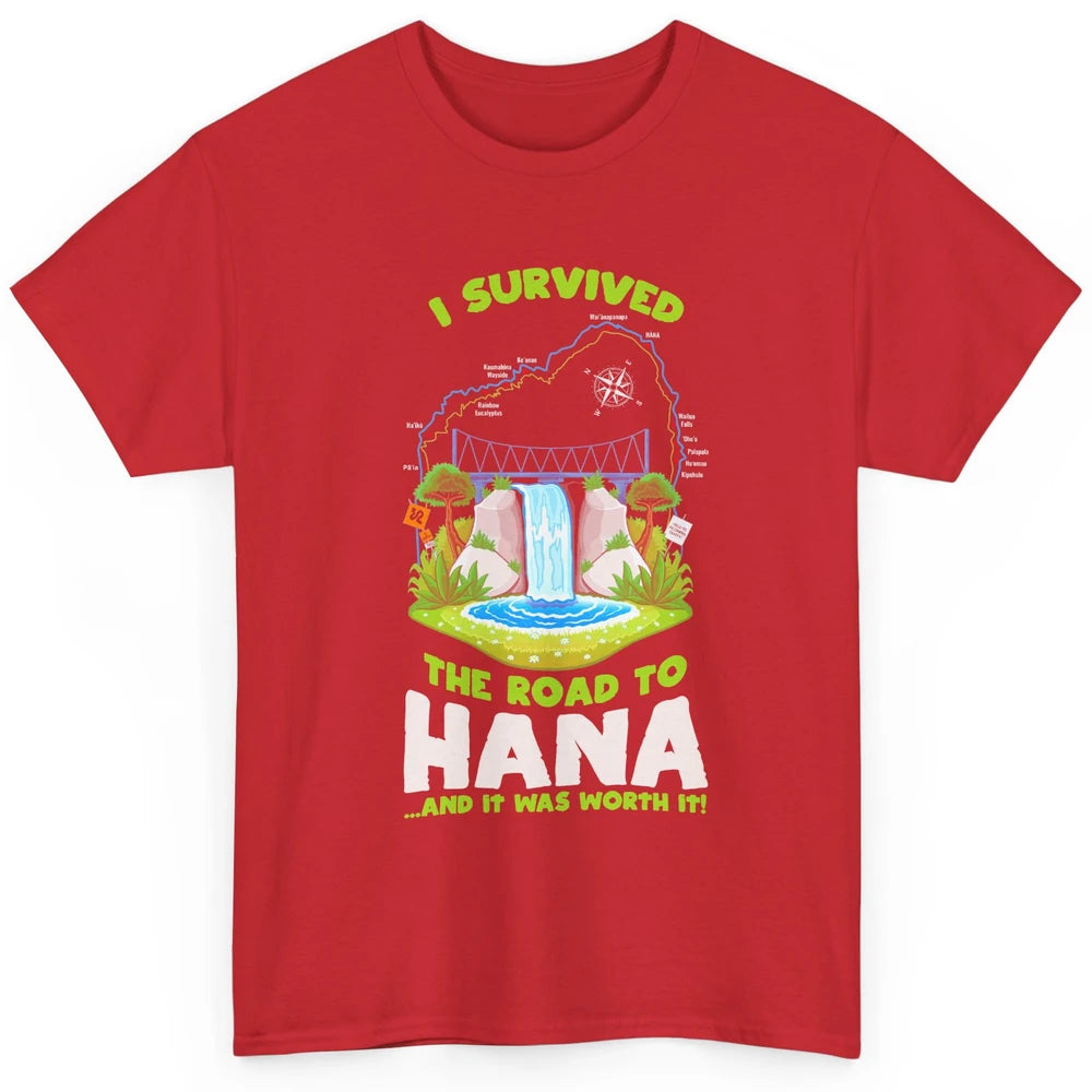 I Survived Road To Hana Maui Island Hawaiian Beach Summer Classic Unisex T-Shirt