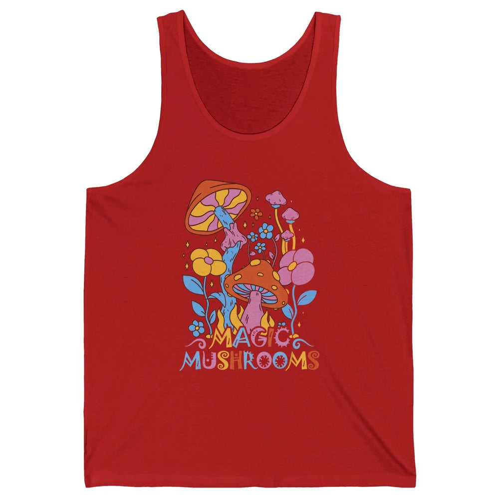 Mycology Fungi Magical Mushroom Hippie Mycologist Hunting Unisex Jersey Tank