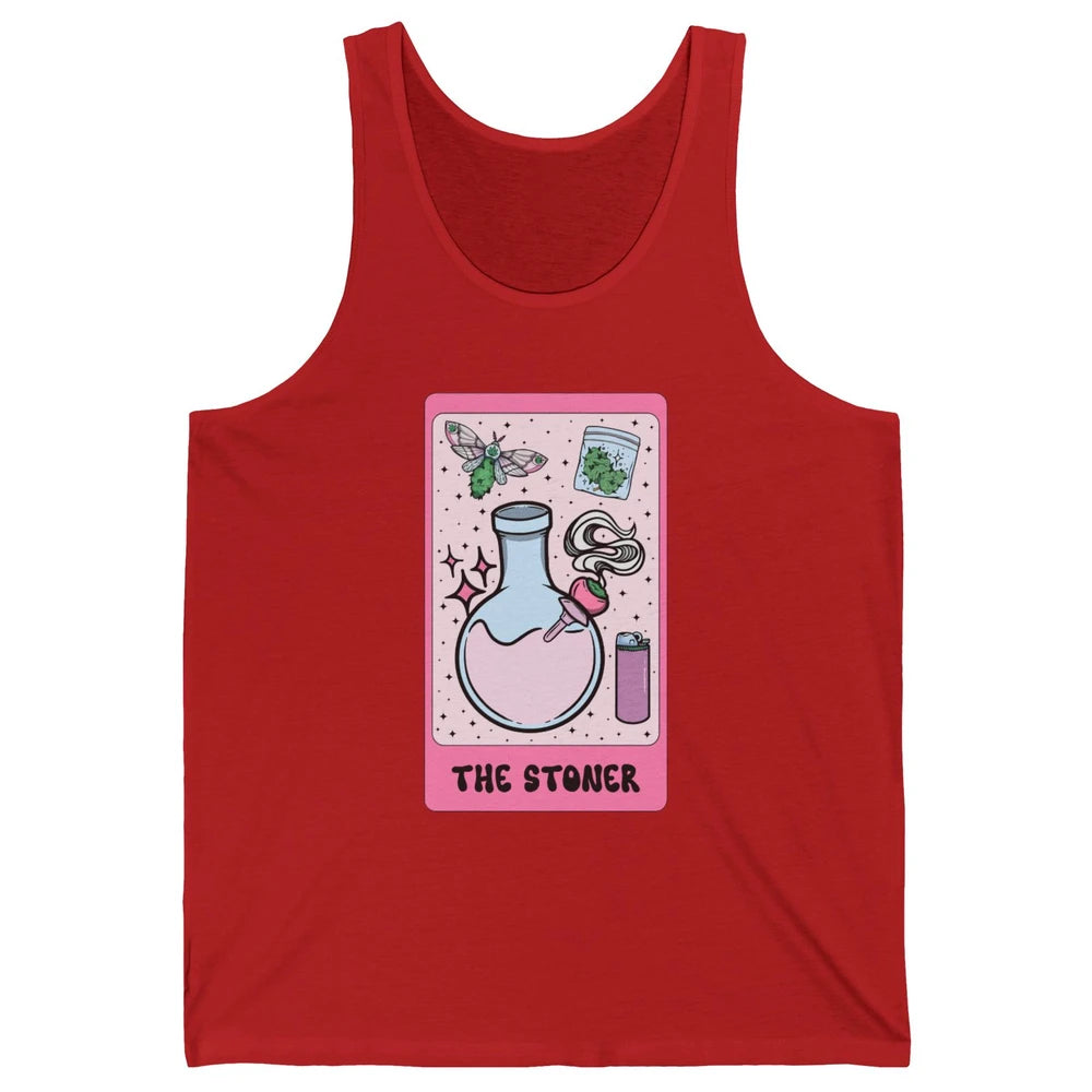 Funny Weed The Stoner Tarot Card Cannabis Weed Lovers Unisex Jersey Tank