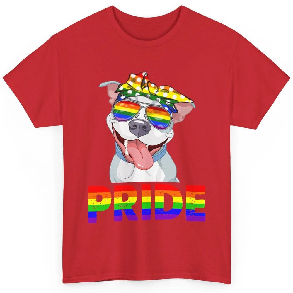 Pitbull Pride Dog Mom LGBT Gay Pride Month Classic Unisex T-Shirt