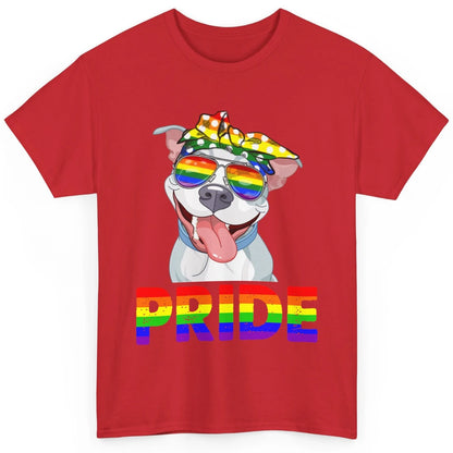 Pitbull Pride Dog Mom LGBT Gay Pride Month Classic Unisex T-Shirt