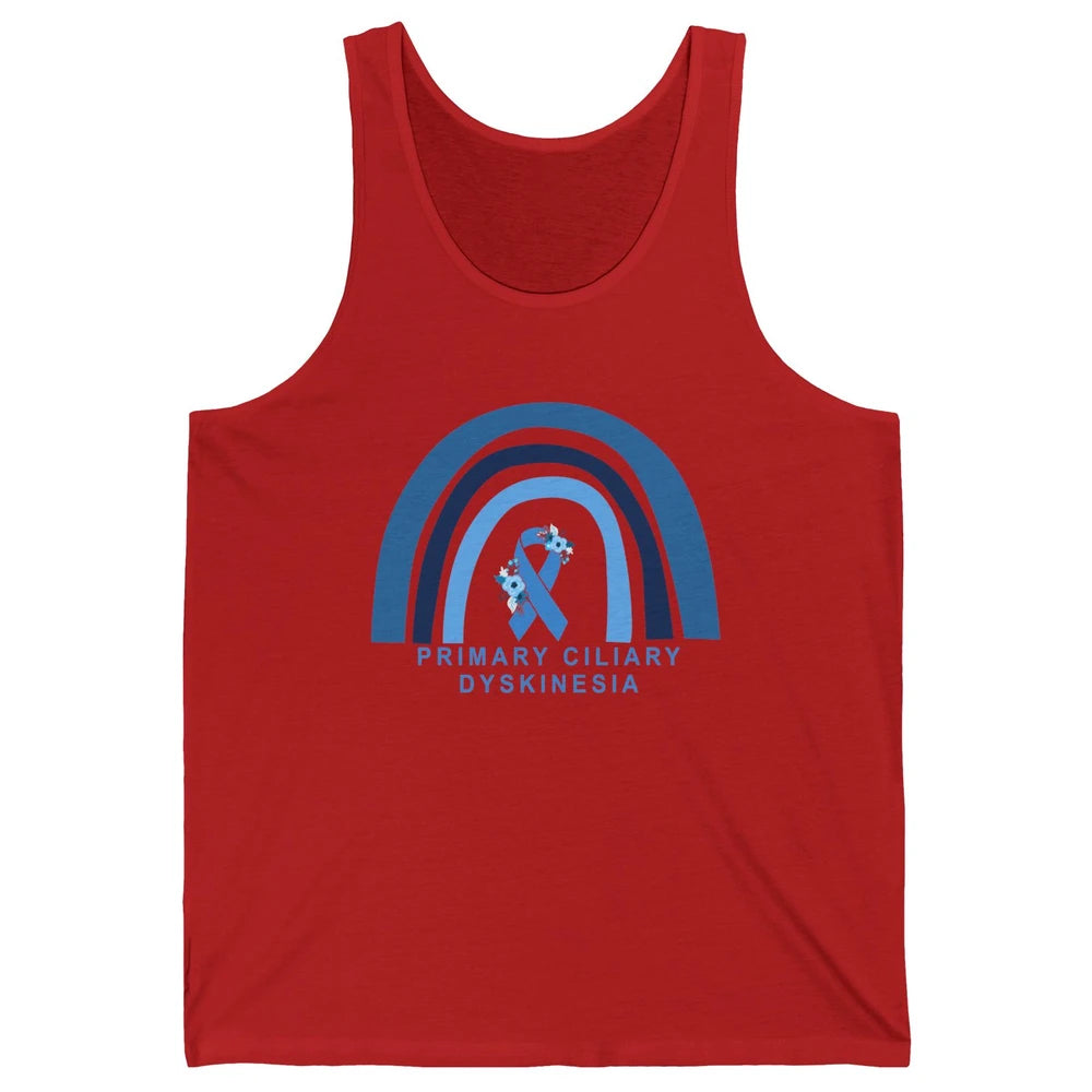 Primary Ciliary Dyskinesia Blue Rainbow Respiratory Diseases Unisex Jersey Tank