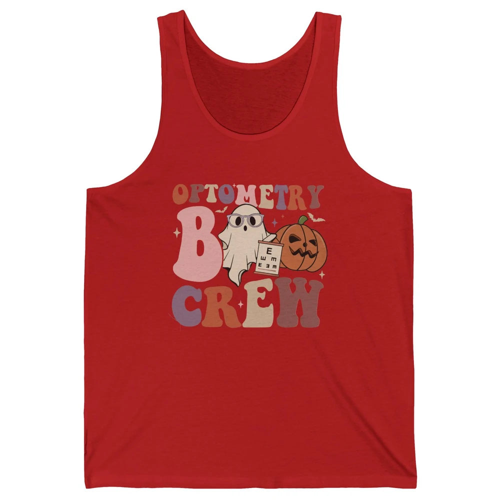 Optometry Boo Crew Halloween Ophthalmic Tech Optometrist Unisex Jersey Tank