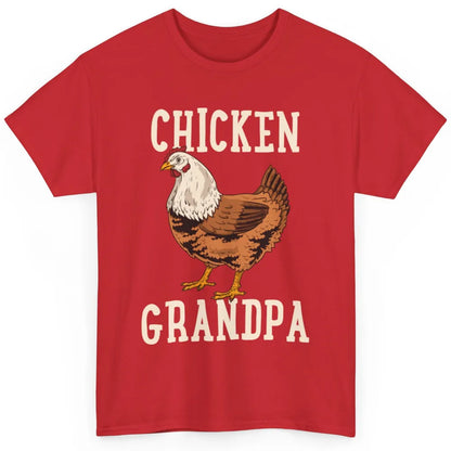 Retro Chicken Grandpa Funny Grandfather Vintage Farm Animal Classic Unisex T-Shirt