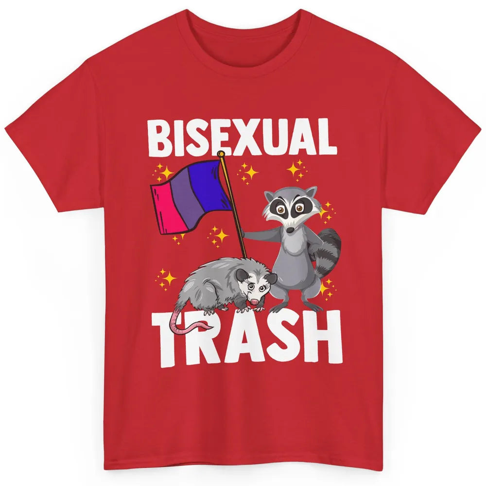 Raccoon LGBT Bisexual Trash Funny Flag Pride Animal Lovers Classic Unisex T-Shirt