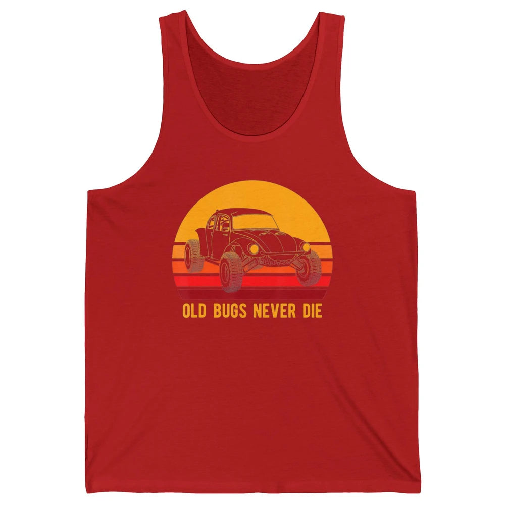 Old Bugs Never Die Retro 70s Mud Rider UTV ATV SXS Offroad Unisex Jersey Tank