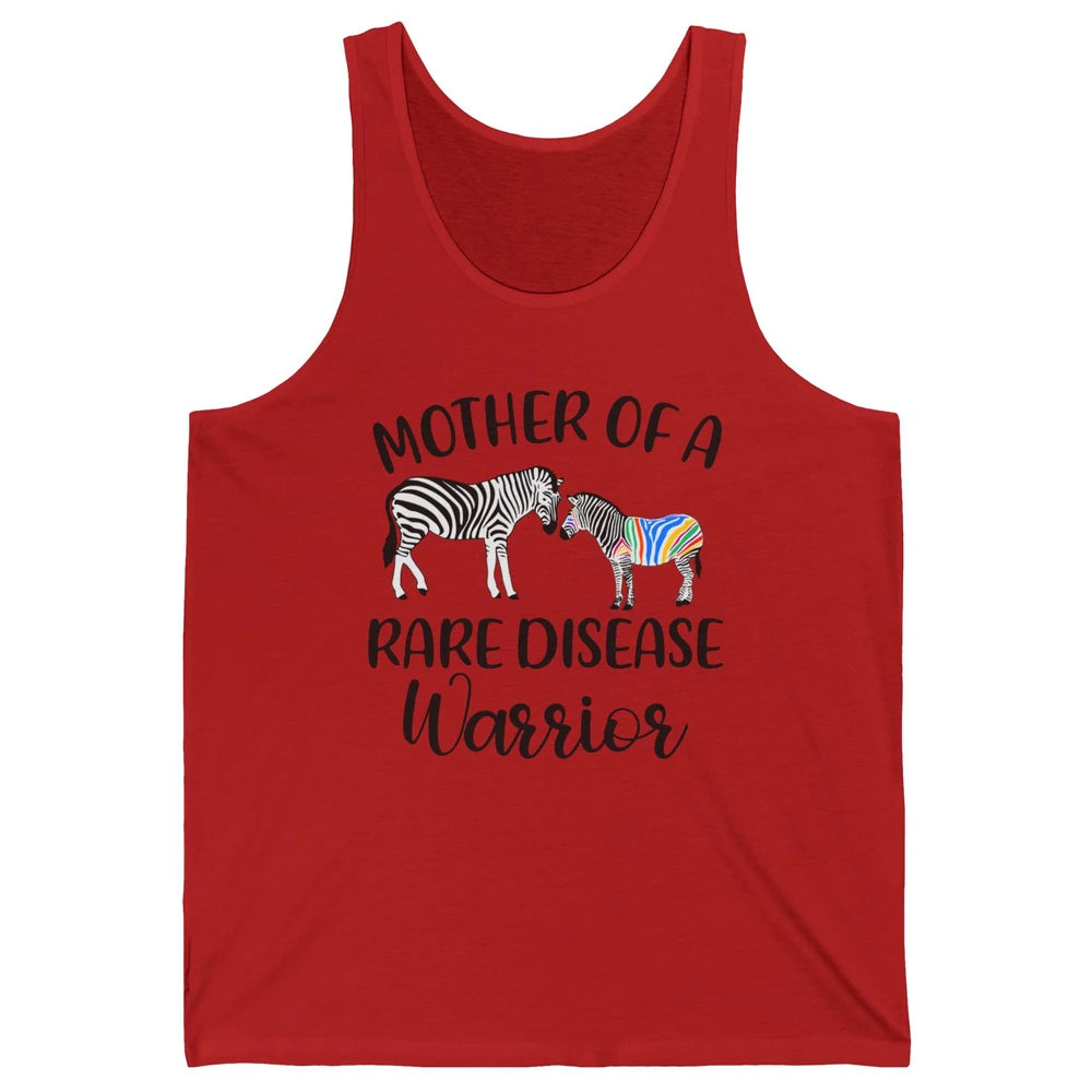 Mother Of A Rare Disease Warrior Zebra Rare Disease Mom Unisex Jersey Tank
