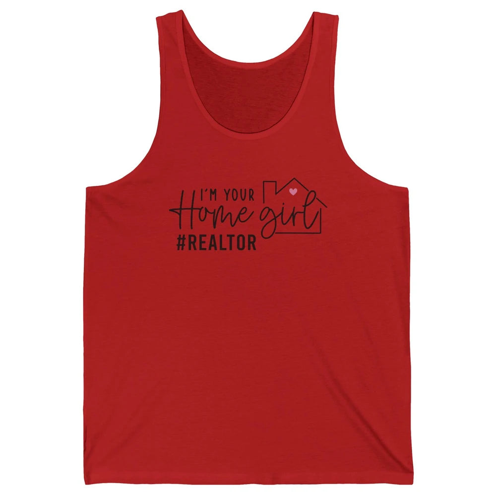 Realtor Life Home Girl Real Estate Agent Housing Investment Unisex Jersey Tank