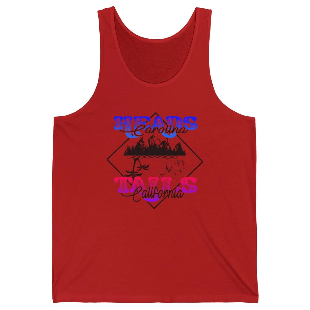 Retro Heads Carolina Tails California Western Summer Beach Unisex Jersey Tank