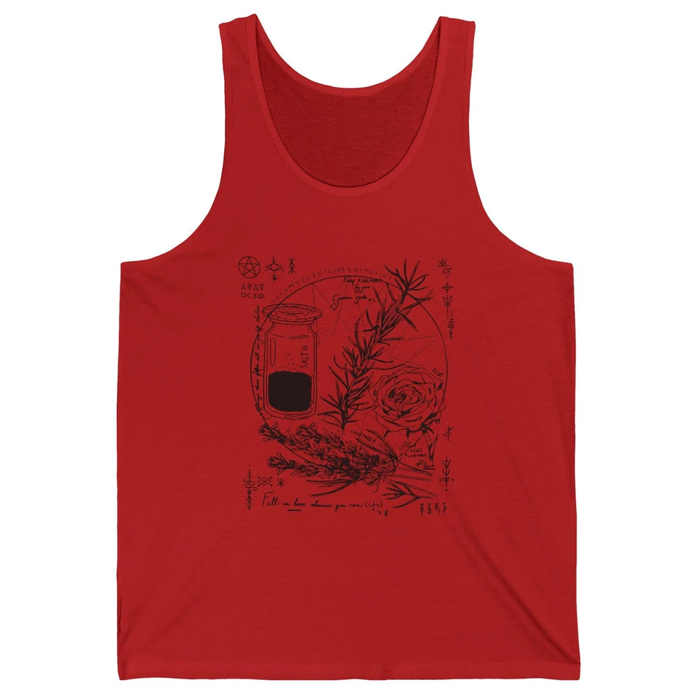 Practical Magic Witch Gardening Card Gardeners Plant Lovers Unisex Jersey Tank