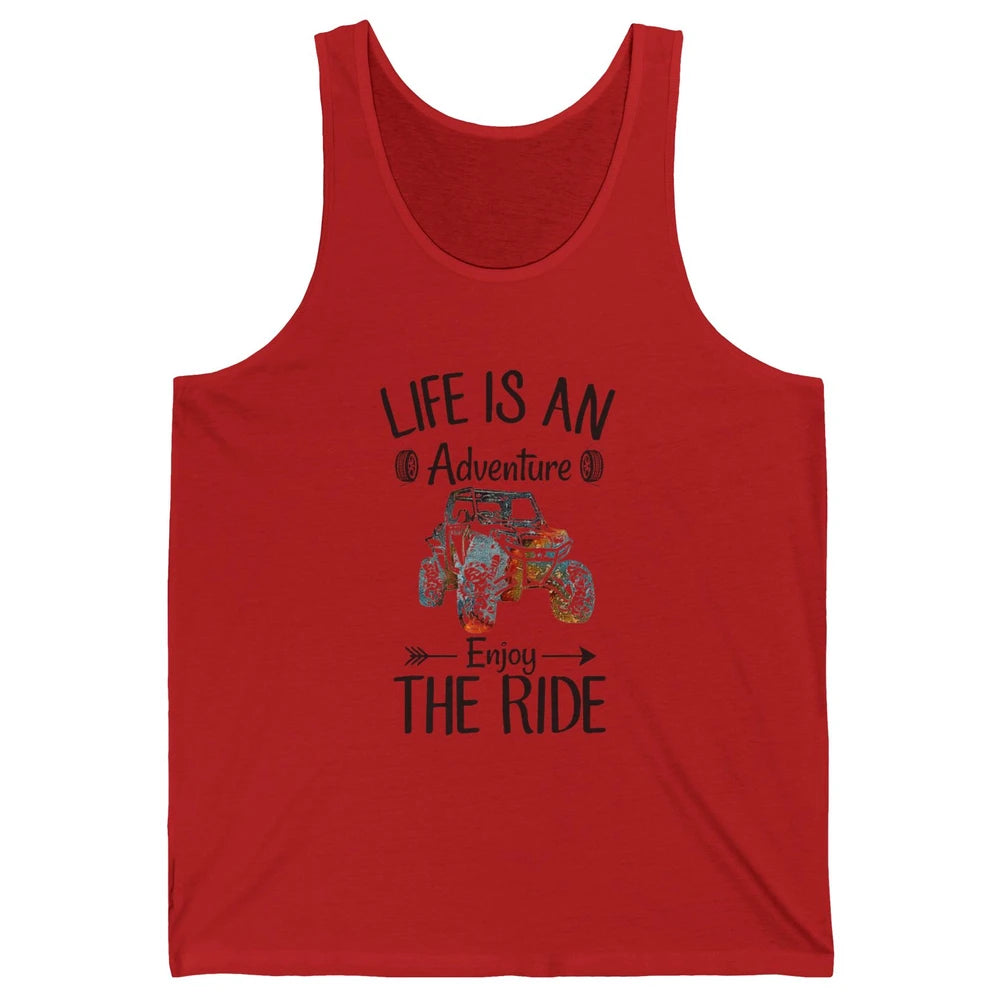 Retro Life Adventure Enjoy Ride UTV Offroad Riding SXS Mud Unisex Jersey Tank