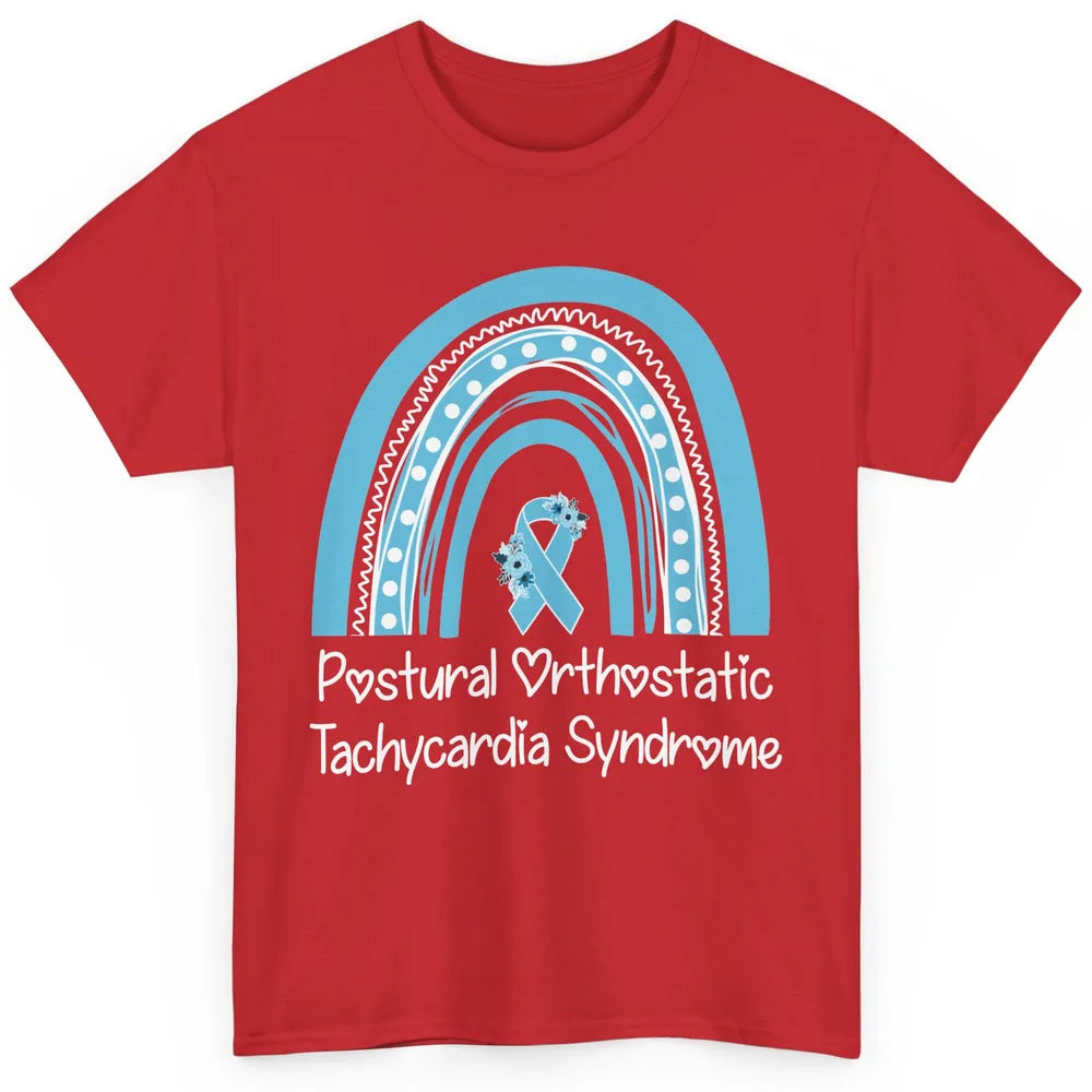 Postural Orthostatic Tachycardia Syndrome Turquoise Rainbow Classic Unisex T-Shirt